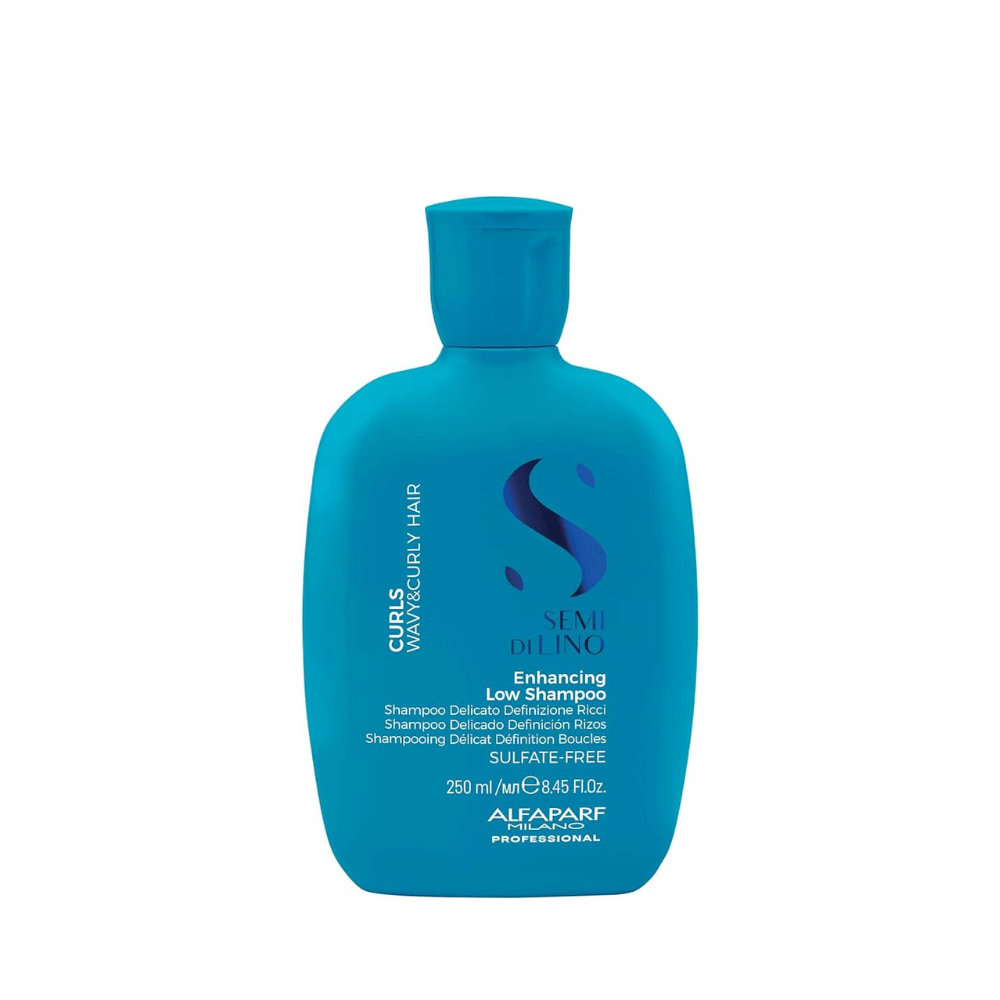 Alfaparf Milano - Semi Di Lino Curls Enhancing Low Shampoo - Champú Hidratante - Champú Pelo Rizado - 250 Ml