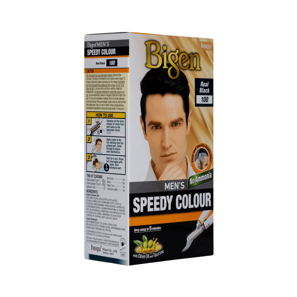 Bigen Men’s Speedy Colour - 100 - Negro Intenso