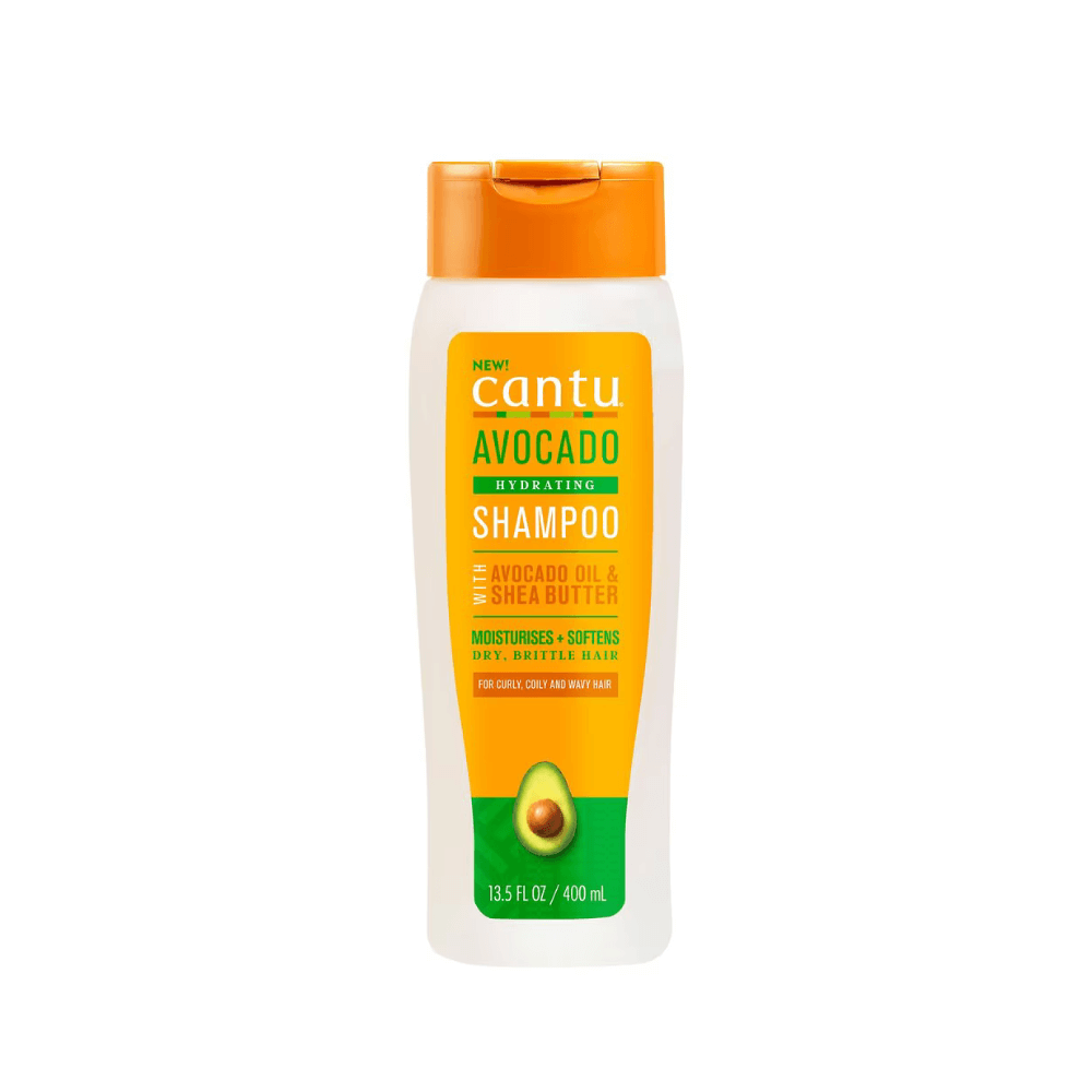 Cantu -Avocado Hydrating Champú - Hydrating Avocado Moisturizing Shampoo - Para Cabello Rizado, Afro Y Ondulado - 400ml