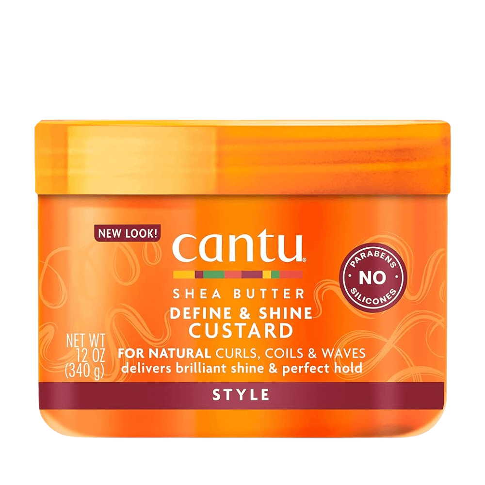 Cantu - Shea Butter - Natural Hair Define and Shine Custard Gel - Fijador De Rizos - 340 G