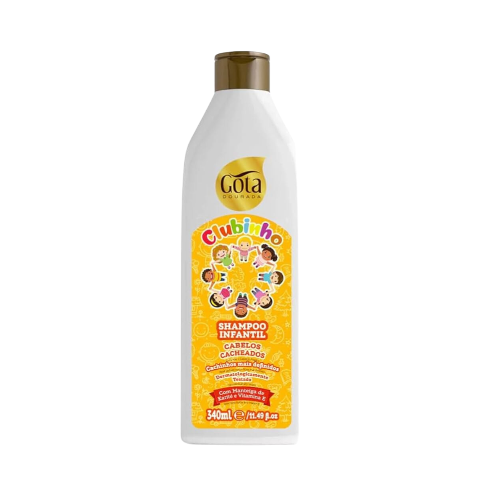 Gota Dourada - Champú Infantil Clubinho Cacheados 340 ml