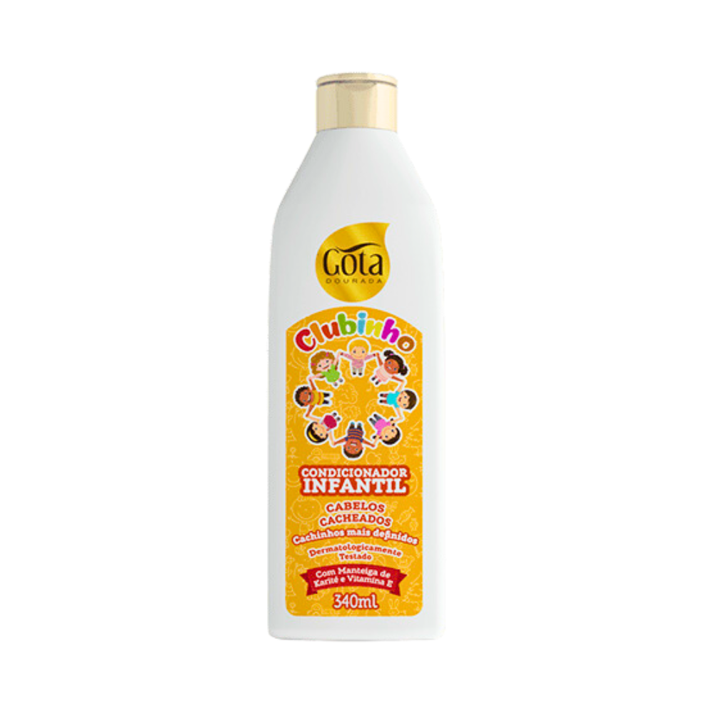 Gota Dourada Clubinho - Acondicionador Infantil para Cabello Rizado 340 ml