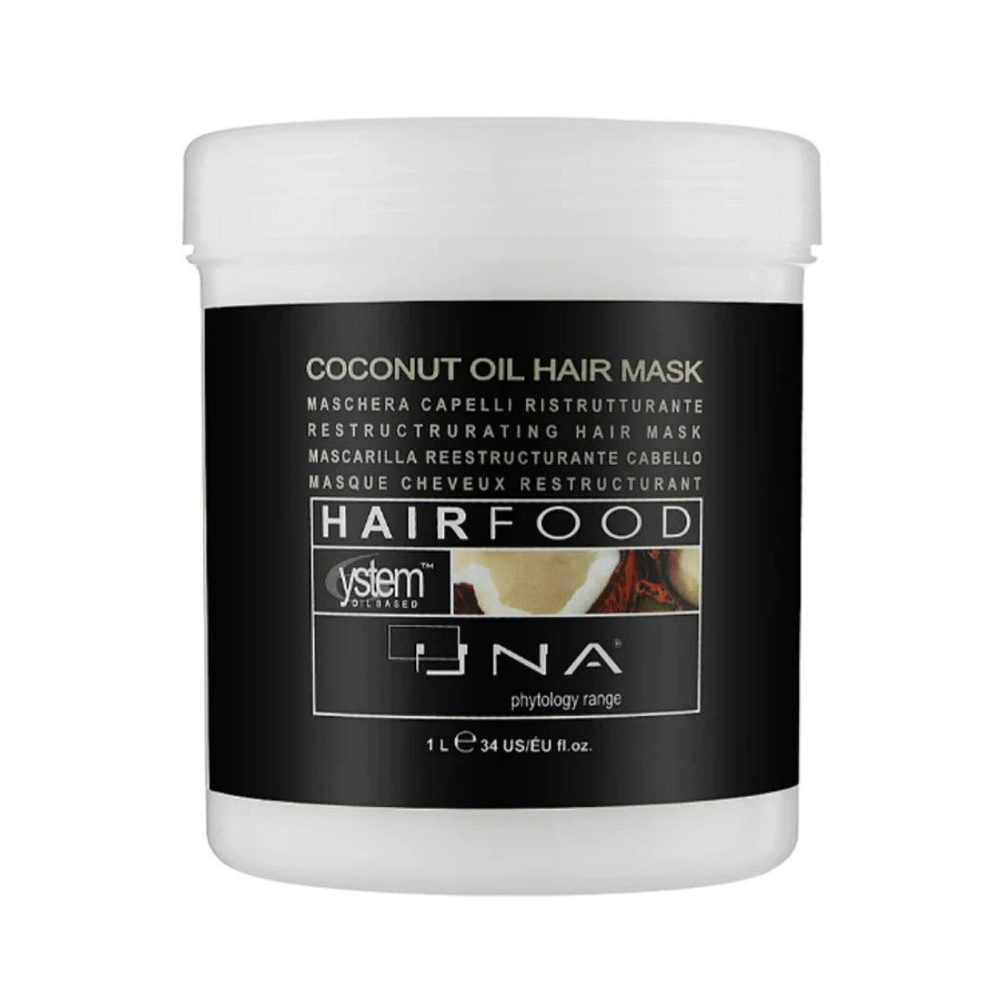 Rolland Una - Coconut Oil Hair Food Treatment - Restructuring Mask - 1000 Ml